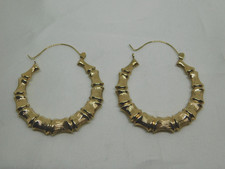 9ct Gold Hollow "Bamboo"