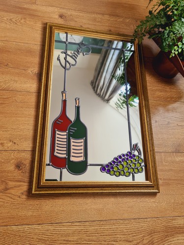 Rustic wall mirrors wine grape - wall,