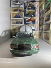 Mercedes 560 SEL W126 Light Green Model Car Norev 1/18 Scale