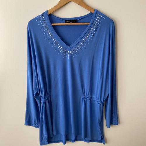 Frank usher top size - usher, blue