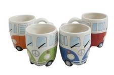 CAMPERVAN MUG STYLE POPULAR CERAMIC CAMPER'S COFFEE TEA CUP GIFT NEW IN BOX