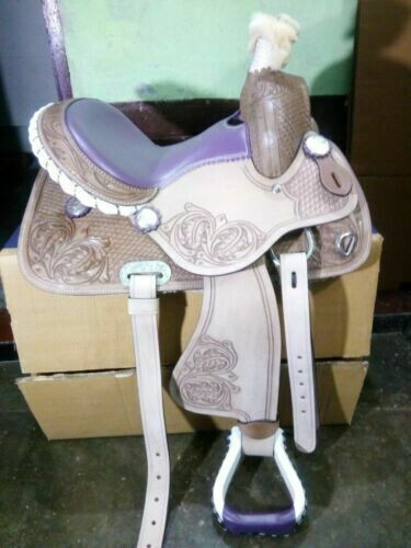 New western leather barrel - western,
