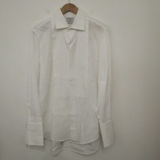 TM LEWIN Dinner Tuxedo Shirt 17 White Marcella Black Tie Evening London Jermyn