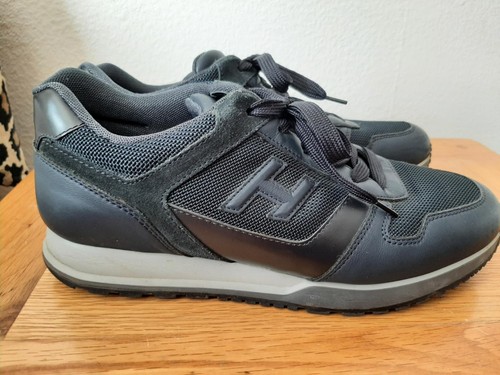 Hogan men navy blue leather - men's,