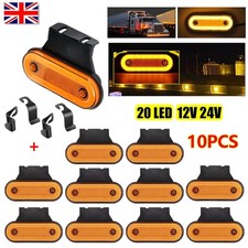 10x Orange Amber Side 20 LED