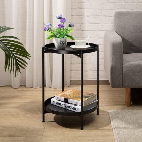 Round side table living - side,