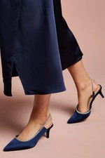 Coast Navy Court Shoes Womens