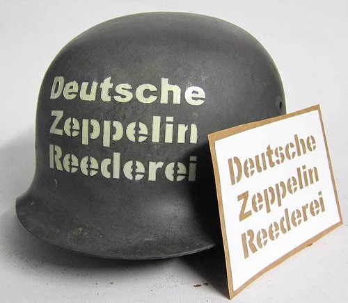 German helmet stencil dzr - german, ww2