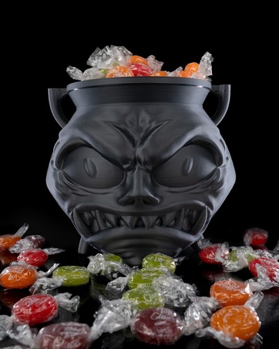 Angry cauldron candy holder - angry,