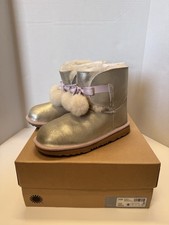 UGG Kids Gita Metallic Gold Boots Size 6 New W/box
