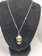 Sterling Silver Skull Pendant