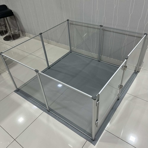 Large clear acrylic dog - large,