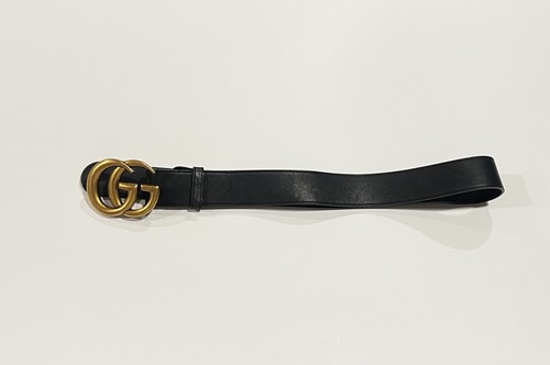 Gucci marmont black leather - gg,