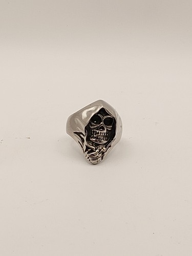 Grim reaper ring stainless - grim,