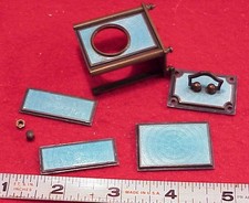 Vintage 1 7/8in Art Noveau Guilloché Enamel Miniature Boudoir Clock Case Parts