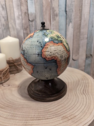 World globe map mango - globe, wood