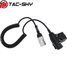TS TAC-SKY for PRC152/148 Walkie Talkie Tactical 6-pin Plug Spring PTT Military