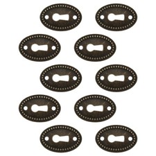  10PCS Oval Plated Decorative