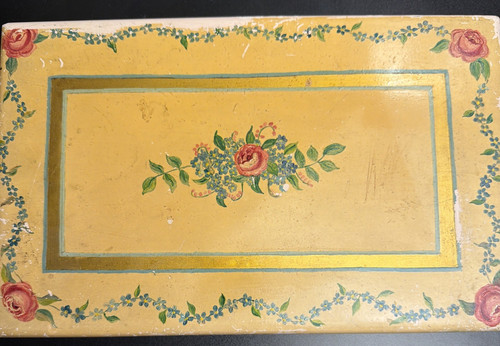 Vtg hand painted - painted, wooden