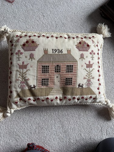 Needlepoint tapestry cushion - tapestry,
