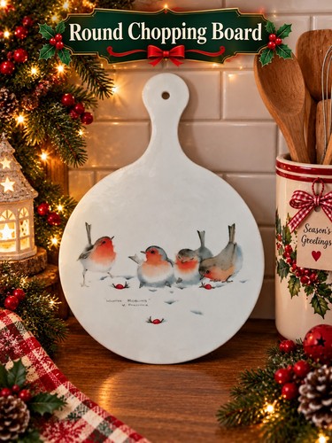 Melamine round chopping board - melamine,