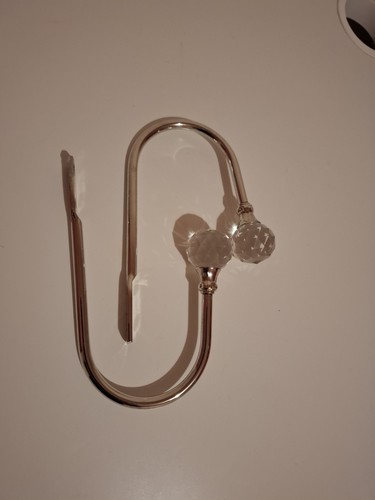 2pc set silver - metal, crystal