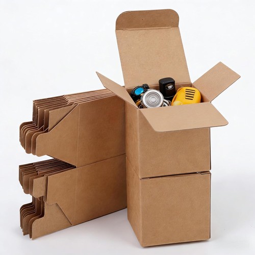 Brown small cardboard gift - brown,