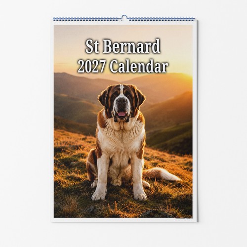 Bernard dog wall calendar - wall,