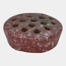 Roseville Ferella Red Vintage Art Pottery Flower Frog 15-3