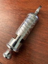 Antique 'Lancashire County Constabulary' Whistle by Wm Dowler & Sons 1908 Patent
