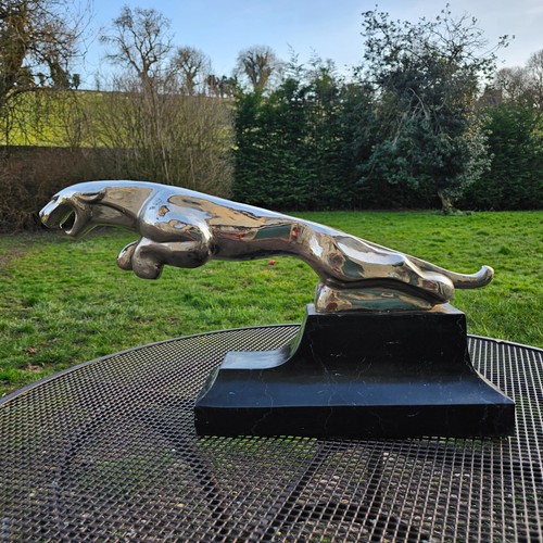 Vintage bronze leaping jaguar - vintage,