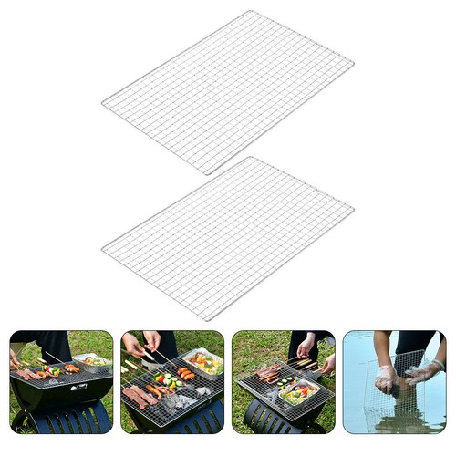 2pcs stainless steel grill - stainless,