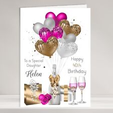 Personalised Birthday Card for Her Woman Female Large A5 Greeting Cards