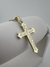 Solid 9ct Yellow Gold Cross