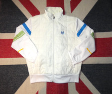 SERGIO TACCHINI  TRACKSUIT TOP RETRO CASUALS SIZE M CREAM WHITE