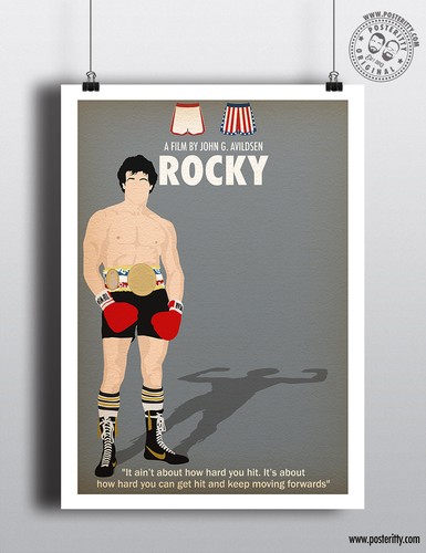 Rocky minimalist art movie - minimalist,