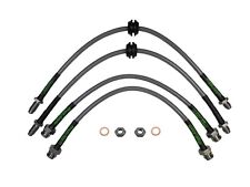 FORD FIESTA MK1 MK2 XR2 STAINLESS STEEL BRAIDED BRAKE LINES HOSES PIPES KIT OI
