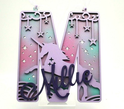 Personalised mdf glitter - personalised,
