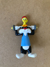 Vintage Warner Bros. Looney Tunes. Vinyl Figure of Sylvester with Tweety Pie