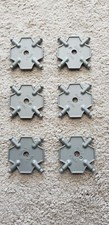 6 knex grey  base plates