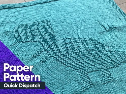 Paper pattern dinosaur - paper, knit