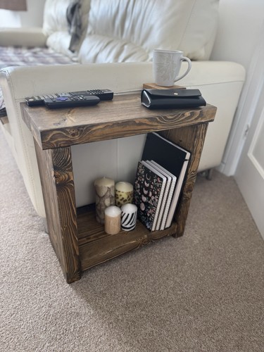 Rustic end sofa - side, table