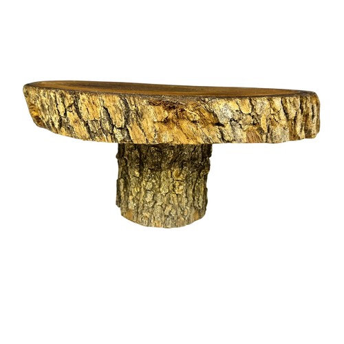 Unique log slab - slab, pedestal