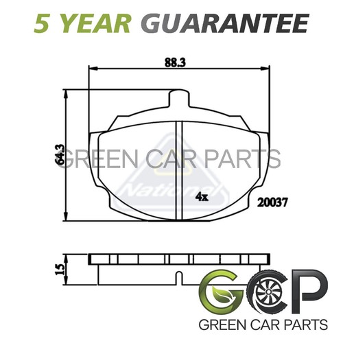 Brake pads set gcp - pads,