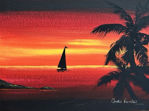 Miniature painting sailing - painting, “sailing