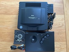WORKING! Neo Geo CD Top Loader JPN SNK W/Fatal Fury 3 Original AC Adapter!