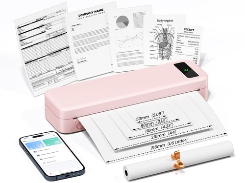 Portable thermal printer - printer, a4