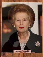 Margaret Thatcher Signed