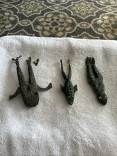 3 Antique Wooden Frog Lures