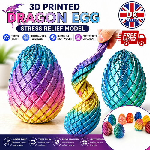 Printed dragon egg twist - 3d,